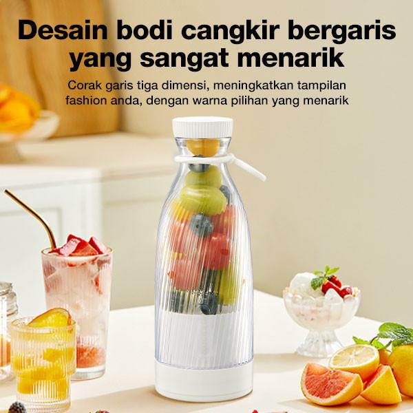 Rockstar bahan yang aman untuk makanan blender 6 bilah mata pisau juicer mini blander 500ml portable usb charge chopper  kekinian 4
