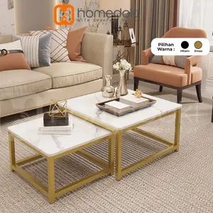 Homedoki Meja Ruang Tamu Minimalis/Meja Kopi/Meja Minimalis/Meja Tamu Minimalis Modern/Meja Kecil
