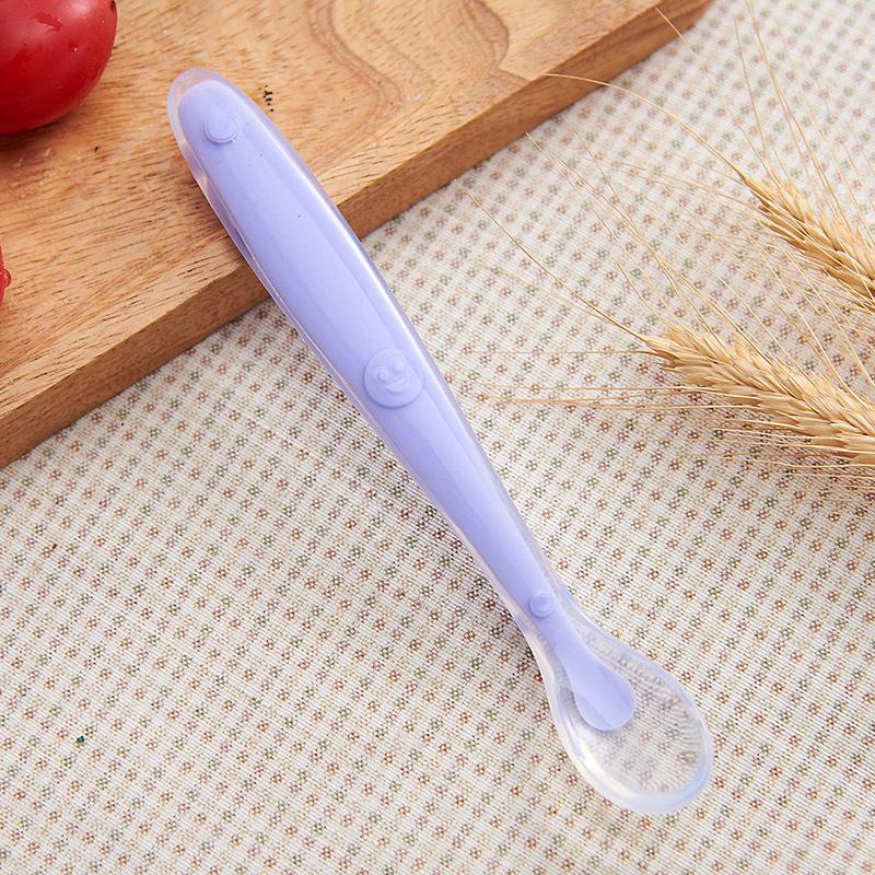 Product Introduction of Baby Silicone Spoon Training Spoon Baby Feeding Soft Spoon Silicone Spoon Tableware Suit Maternal and Child Supplies 17