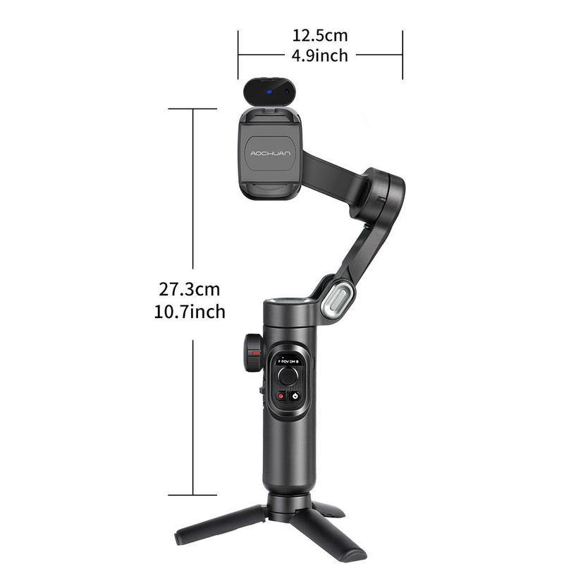 3 Axis Anti-shake Shooting Tripod Stand, Summer Auto Face Tracking Gimbal Stabilizer, 360° Rotation Smartphone Gimbal Stabilizer, Selfie Phone Tripod Stick for iPhone, Camera Tripod 6