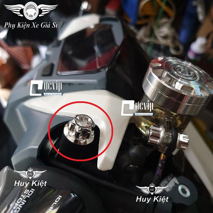  Ốc Chân Kính  Gương  Chiếu Hậu Salaya D3 Inox 304 Gắn Win Ex Si NVX Yaz Sonic Wave Dr Fu Luvias Mio Hayate AB Vario Vision SH SH Mode Lead  Giá 1 Ốc  MS4940 