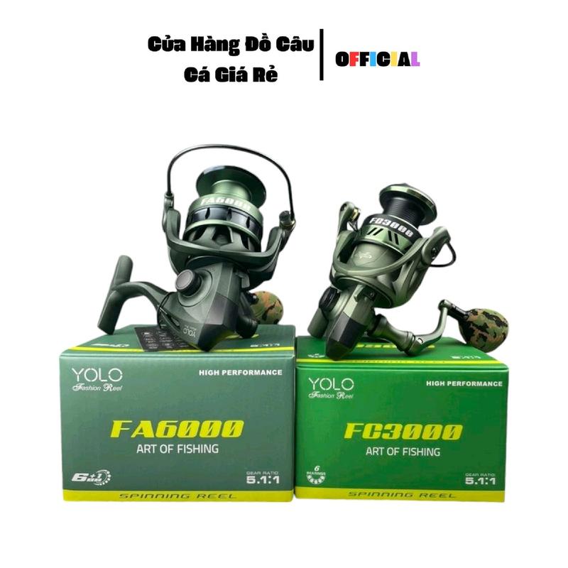 Máy câu cá YOLO FA 6+1 và FC 6 bạc đạn - Màu Sẵn Đẹp - Cối kim loại - Phù hợp câu đa dạng - Đi Câu, Bi Lure Fishing Bắt Cá Fish Đồng
