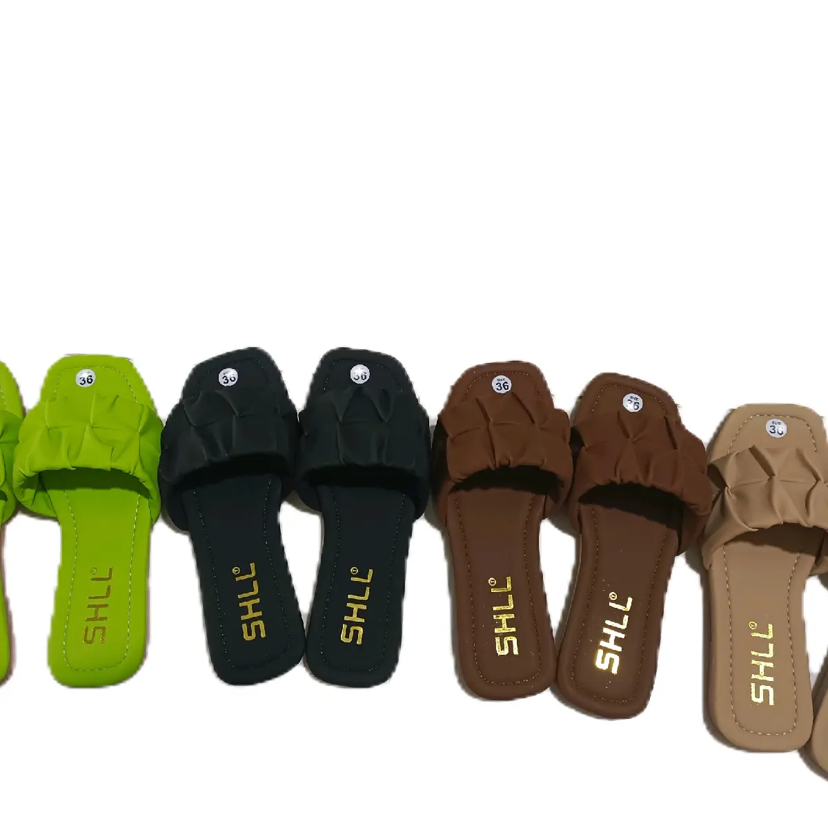 dép lê bảng nhúng Nhung DéP Nữ Slipper Women Có Quai Shoes GiàY