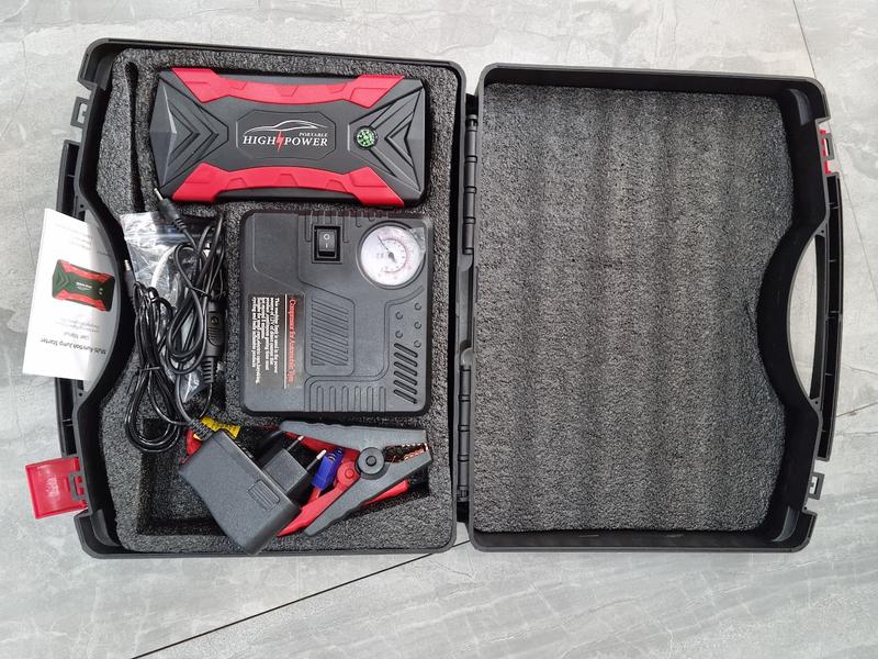 Bộ kích  nổ bình ô tô kèm bơm lốp HIGHPOWER cứu hộ xe hơi khẩn cấp, kích nổ ô tô đa năng  loại tốt