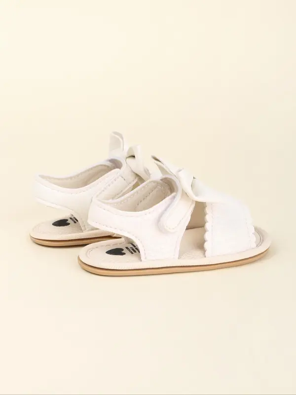 Baby's Cute Cartoon Bowknot Design Sandals, Soft Comfortable Breathable Baby Sandals, Fashionable All-match Non-slip Flat Shoes for Baby Girls 4