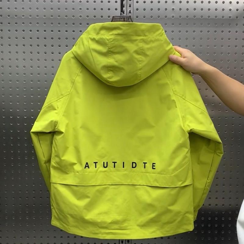 Product Introduction of 2024 Autumn Winter Hooded Casual Versatile New Trendy Brand Work Jacket Men's Patch Thin Jacket Windbreaker Sneaker 20