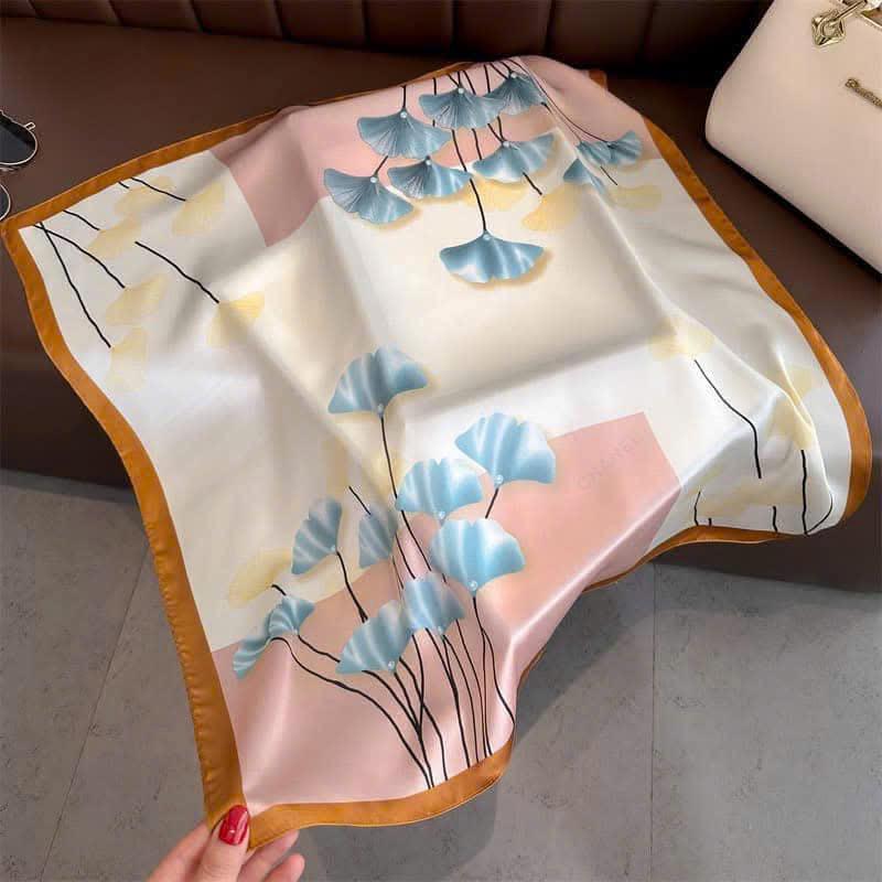Product Introduction of Khăn choàng lụa cao cấp nhiều hoa văn 2