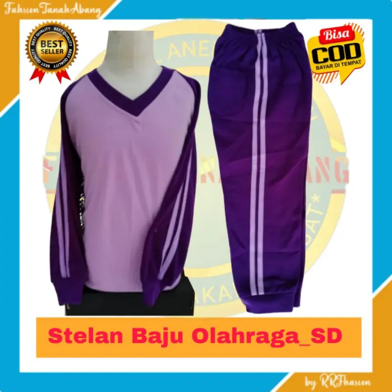 stelan baju seragam olahraga anak sekolah dasar SD