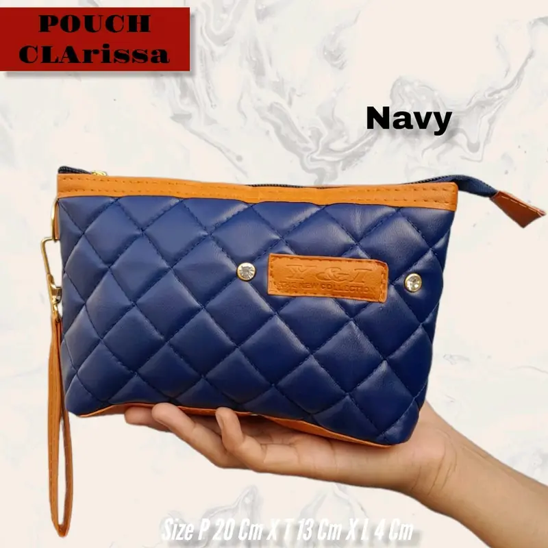 POUCH CLARISSA BORDIR dapat Tali pendek 5