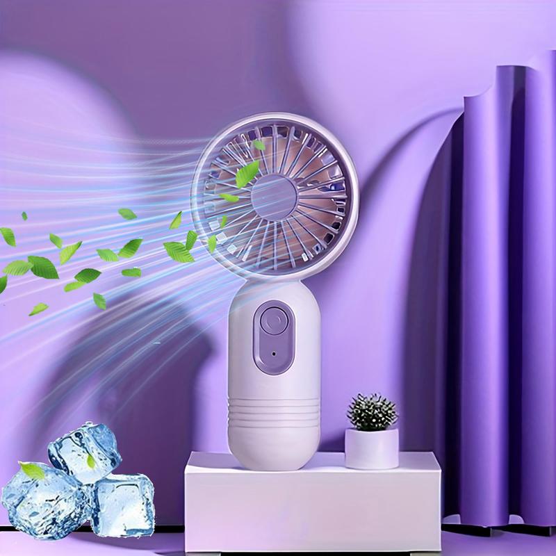 Portable Fan, USB Rechargeable Fan Portable 3-Wind Speeds Handheld Fans, Silent Operation Personal Cooling Fan for Office, Outdoor, Travel, and Camping, USB & Mobile Mini Fan 1