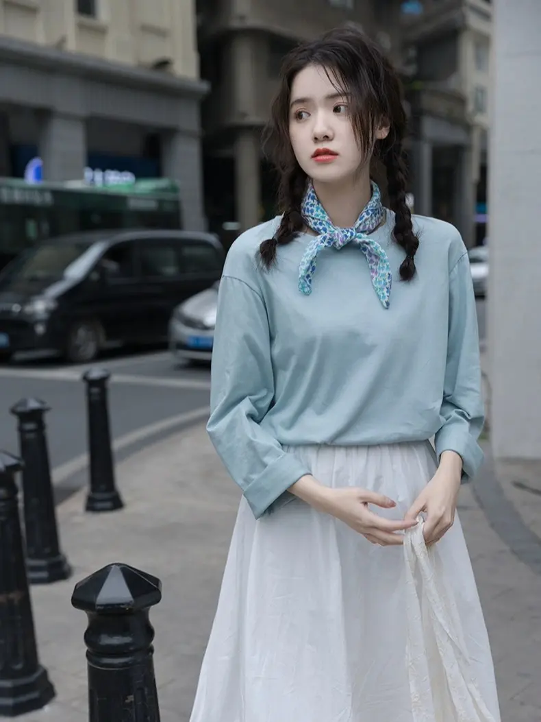 ÁO THUN TAY DÀI BABYTEE TRƠN VẢI COTTON MỀM MỊN THOÁI MÁI Cổ Tròn Women | BigBuy360 - bigbuy360.vn ÁO THUN TAY DÀI BABYTEE TRƠN VẢI COTTON MỀM MỊN THOÁI MÁI Cổ Tròn Women | BigBuy360 - bigbuy360.vn