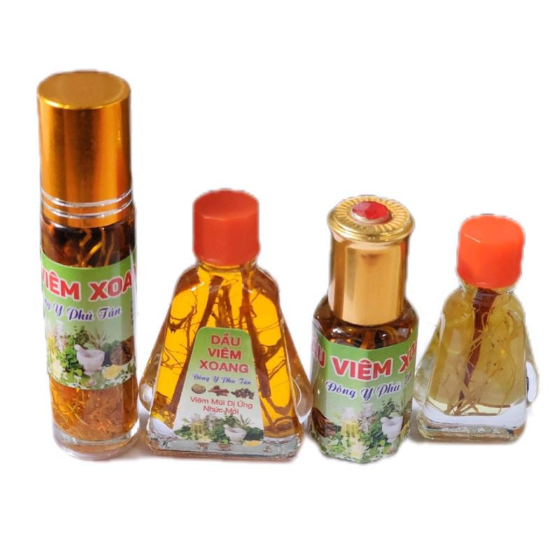 Combo 4 Chai Dầu hỗ trợ Viêm Xoang hương thơm từ tinh dầu như hình thơm nóng rể thuốc