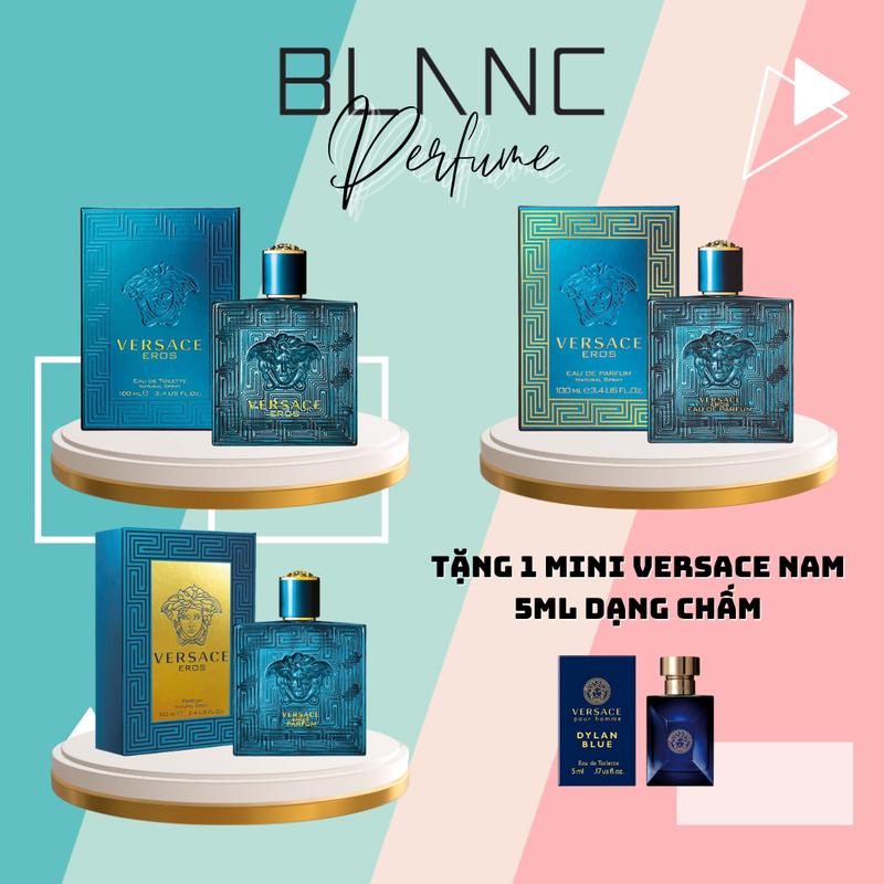 Nước Hoa Versace Eros EDT, EDP, Parfum Perfume Fullseal, TESTER 100ml Perfume Nam Cosmetic Xịt Thơm