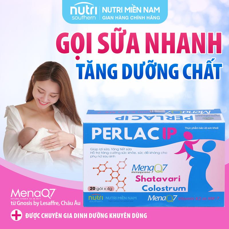 Cốm Lợi Sữa PERLAC IP - Giúp Kích Sữa Mẹ Tăng Tiết Sữa Tăng Tổng Hợp Sữa Chất Lượng Sữa Thông Tắc Sữa Rất Hiệu Quả