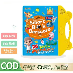 Smart Book / Buku Bersuara / Ebook Edukasi Anak / Buku Edukasi Anak Indonesia Inggris Mainan Anak Buku Edukasi Belajar 26 Materi