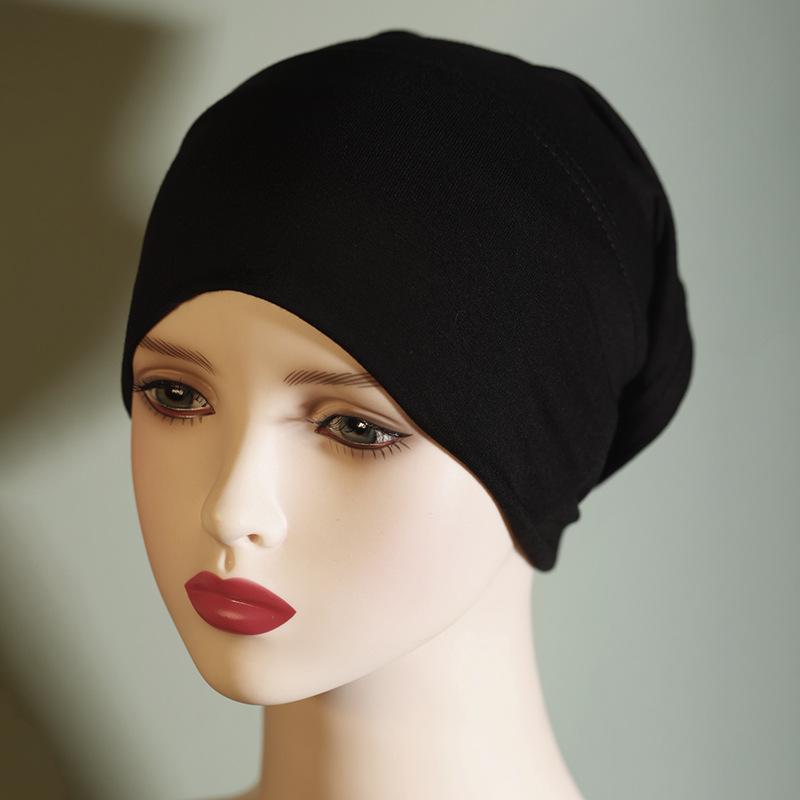 Product Introduction of Solid Color Pure Cotton Cap Women's Base Hat Cotton Headscarf for Women Elastic Breathable 17