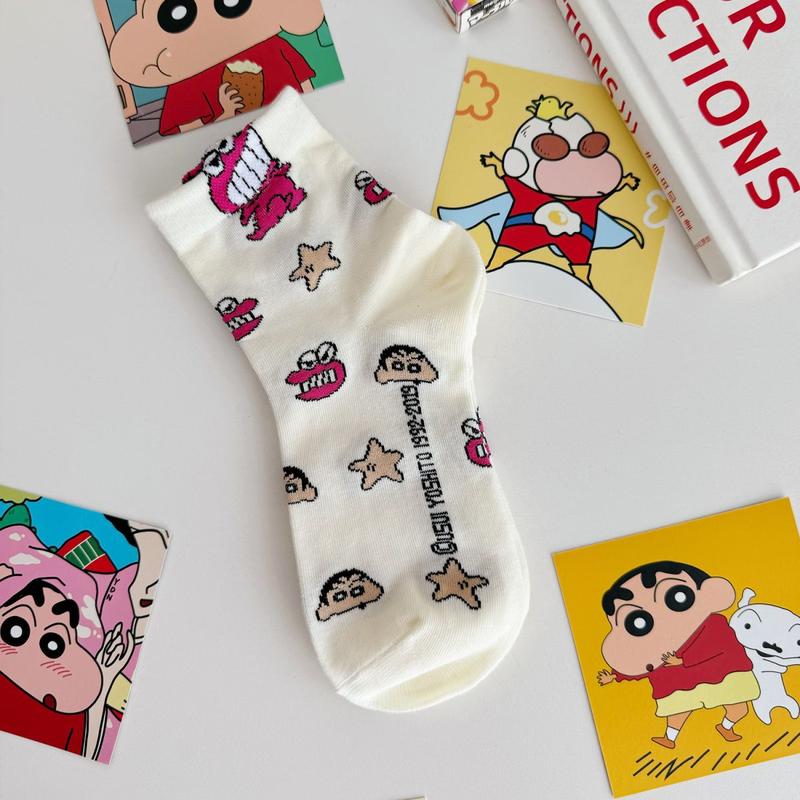 Product Introduction of Tất Mới, Thiết Kế Hoạt Hình Dễ Thương, Dành Cho Nữ, Tất Ngắn, Thời Trang Ins Hàn Quốc, Thích Hợp Cho Mùa Xuân Và Mùa Hè, Phong Cách Preppy Ngọt Ngào Nhật Bản, Tất Dễ Phối Đồ 5