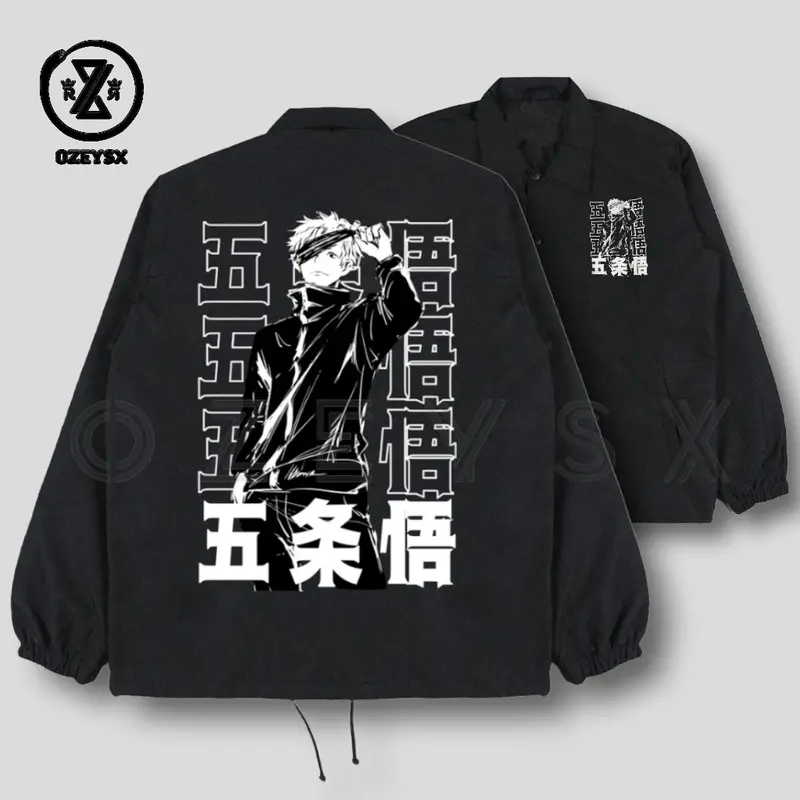 Jaket Coach Anime Eren Yeager Attack On Titan Dewasa Pria Wanita / Coach Jacket anime Attack On Titan Unisex Waterproof / Jaket Parasut anime kekinian model Eren Yeager / Jaket Windbreaker anime Attack On Titan Premium 3