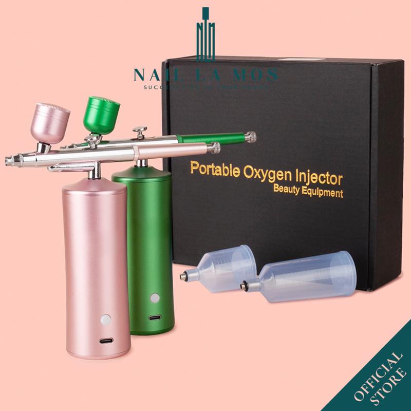 Máy phun sơn ombre nail tích điện cầm tay - Thiết bị phun oxy, máy phun sương sơn móng tay (bảo hành 3 tháng)
