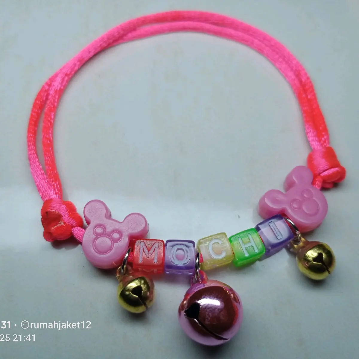Kalung kucing 3 lonceng 7k FREE NAMA