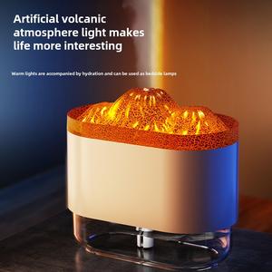 Cross-Border New Arrival Simulation Flame Atmosphere Light Humidifier Home Indoor Purification Office Humidification Moisturizing Instrument Automatic Scent Car Fumigation toilet freshener scents fragrances automatic  room automatic  room