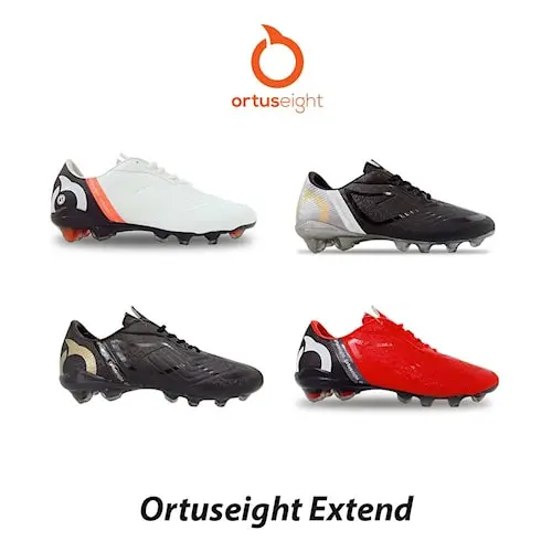 Sepatu Bola Ortuseight EXTEND Silver Ortred White Kualitas Original 0