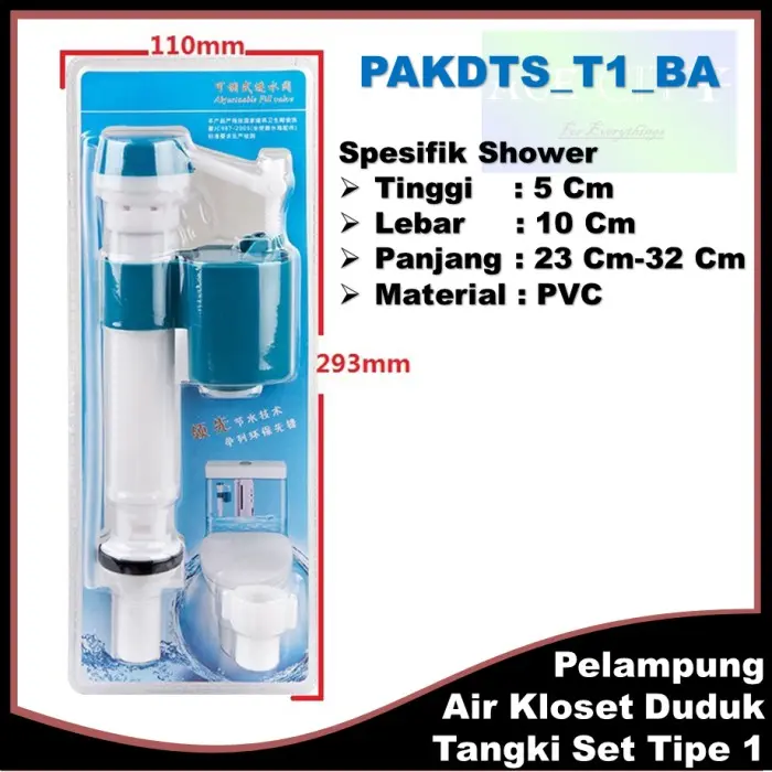 Pelampung Air Kloset Duduk Tangki Set PAKDTS Pvc