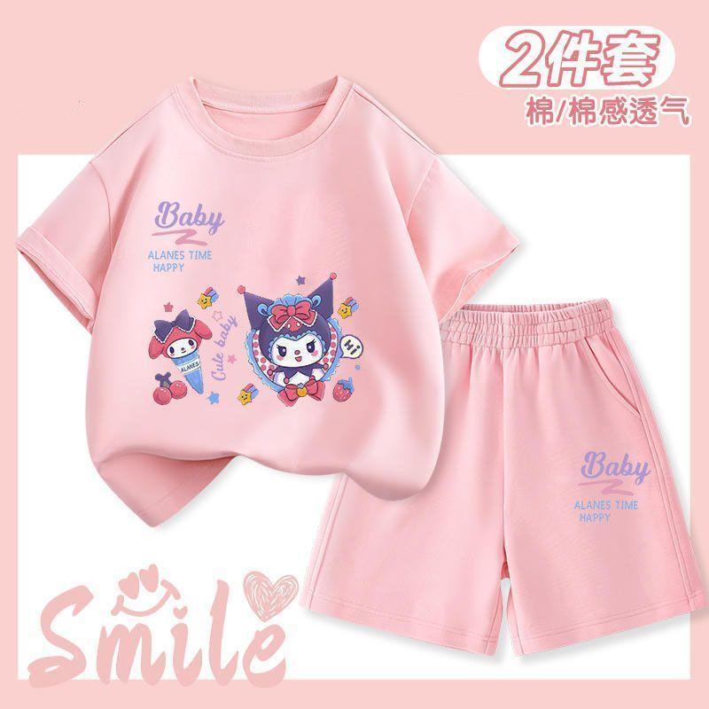 Product Introduction of Bộ Đồ Trẻ Em, Quần Đùi Ngắn Tay Cho Bé Gái, Quần Đùi ngắn Tay Mùa Hè Cho Trẻ Em Clow M, Bộ Hai Mảnh, Quần Đùi Thoáng Khí, Thời Trang, Thích Hợp Cho Năm 2025 24