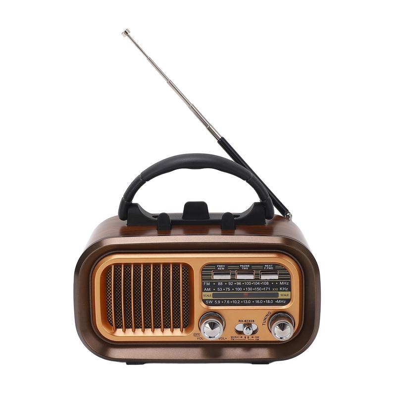 Product Introduction of COD Ready Stock Portable Vintage Radio Speaker 3 Bands Multifunctional Bluetooth AM FM Radio for Indoor and Outdoor 10