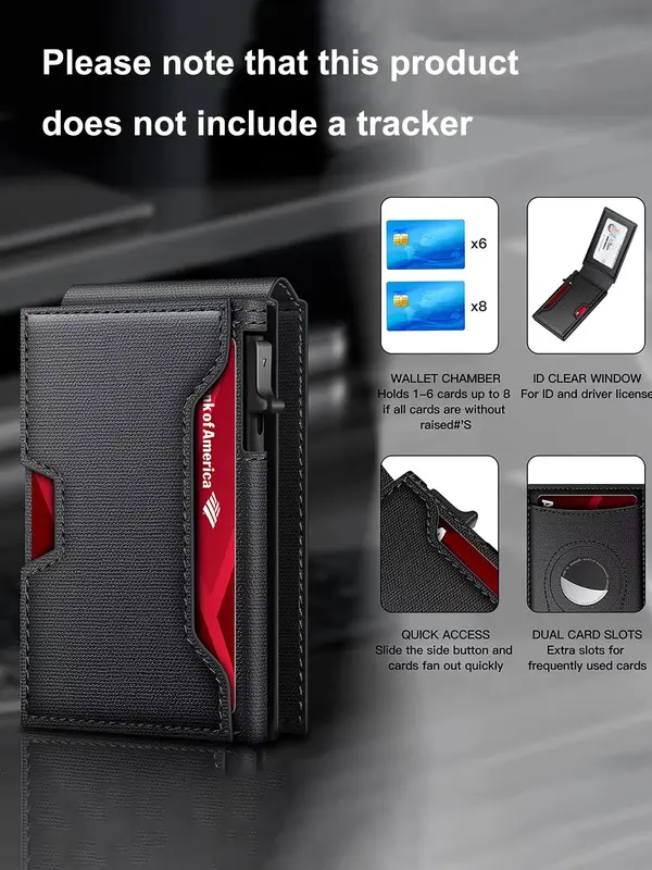 Men's Business RFID Blocking Card Holder, Casual Solid Color Card Holder, Classic Card Holder for Men, Casual Trendy Versatile High-quality Daily Wallet 3