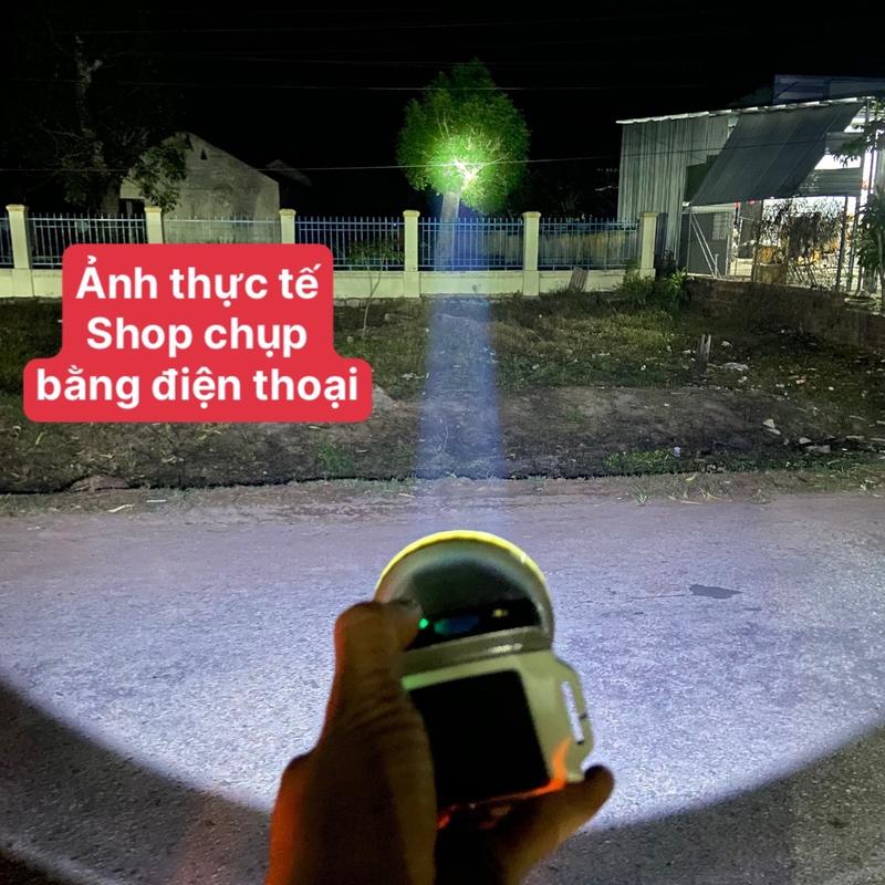 Đèn pin đội đầu 5 chế độ H2O chống nước choá đèn 7.5CM- trọng lượng 180G