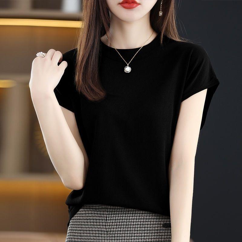 Product Introduction of Áo Phông Vai, Dành Cho Phụ Nữ, Sợi Lụa Lạnh Co Giãn, Dễ Thương Và Gợi Cảm, Tay Áo Bó Sát Ngắn, Mặc Mùa Hè, Phong Cách Mỹ, Cô Gái Nóng Bỏng, Áo Bó Sát, Thời Trang Ins, Năm 2025 2