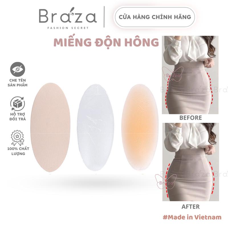  Miếng Dán Hõm Hông Silicone Có Keo Dán Hõm Hông Cao Cấp Braza Nữ Women miếng  độn  hõm 