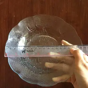 TERMURAH Selusin Piring Makan Kaca Beling Aneka Warna