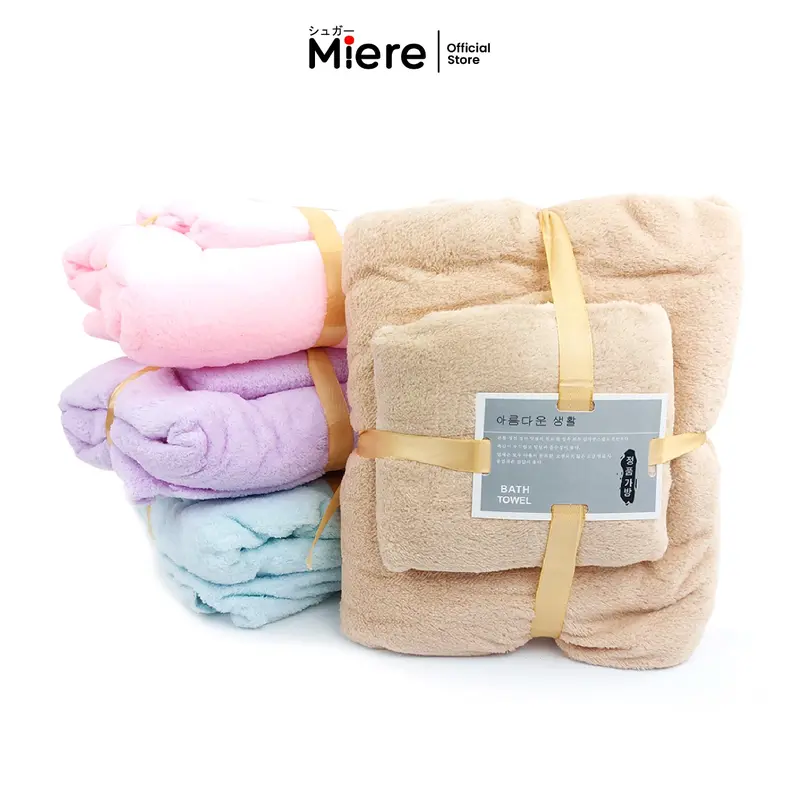 Miere Home - Paket Cleaning Combo 3in1 Spray Mop + Handuk Mandi + Gantungan Hanger Super Hemat 2