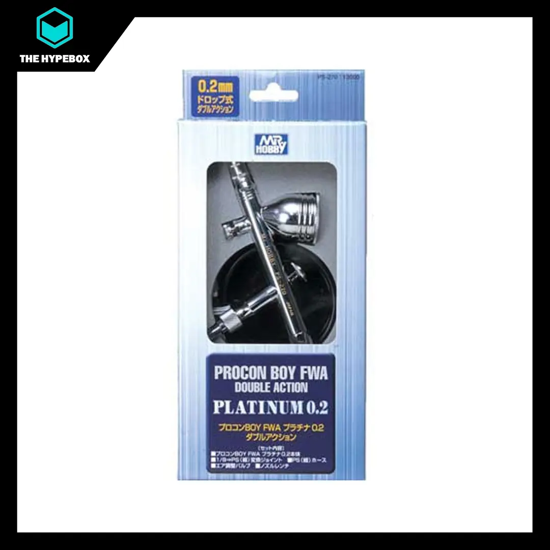 MR HOBBY - MR PROCON BOY FWA DOUBLE ACTION TYPE (0.2MM) - PLATINUM SERIES PS270 (TOOL GUNDAM AIRBRUSH)