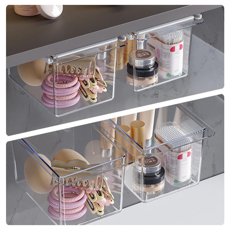  Hộp lưu trữ loại ngăn kéo trong tủ gương trong suốt thiết kế nhà vệ sinh hoạt hình vật liệu bông thích hợp cho tủ phòng tắm với kệ loại ngăn kéo 