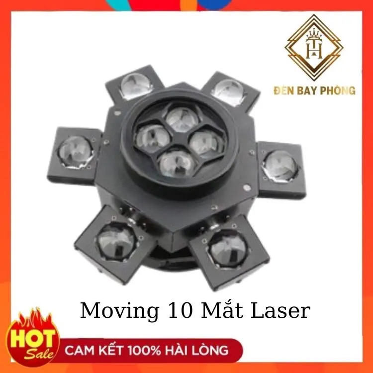 Đèn Moving 10 Mắt + Laser Mẫu Mới Nhật Thị Trường Thích Hợp Lắp Phòng Hát karaoke nhà hàng tiệc cưới 2