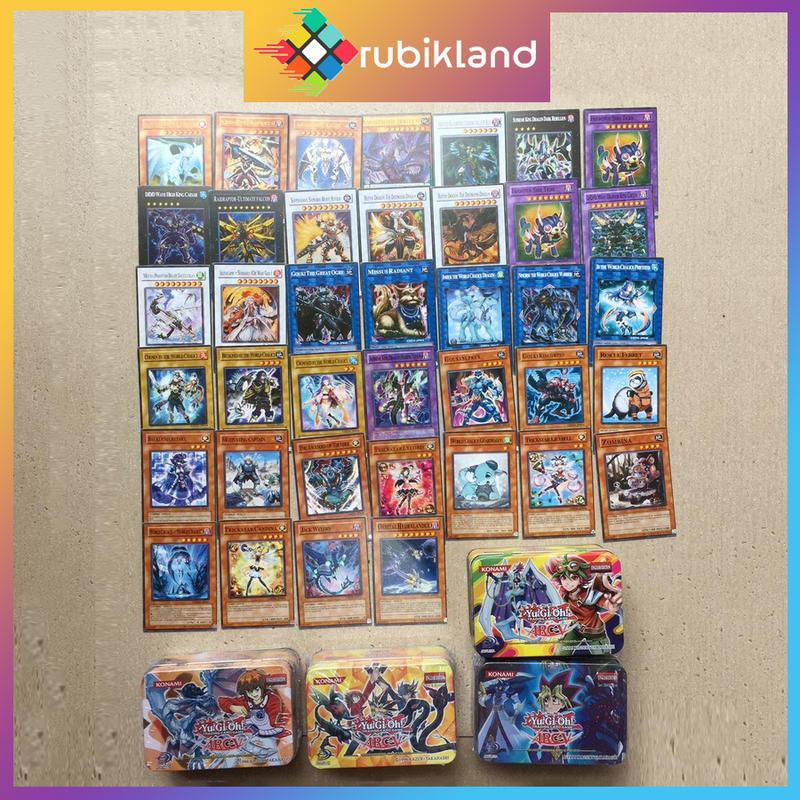 Bài Yugi Hộp Sắt Bài Yugioh Yugi-Oh Phiên Bản Tiếng Anh 41 Thẻ Bài Hộp Thiếc Có Ánh Kim Đồ Chơi Trẻ Em Board Game 8