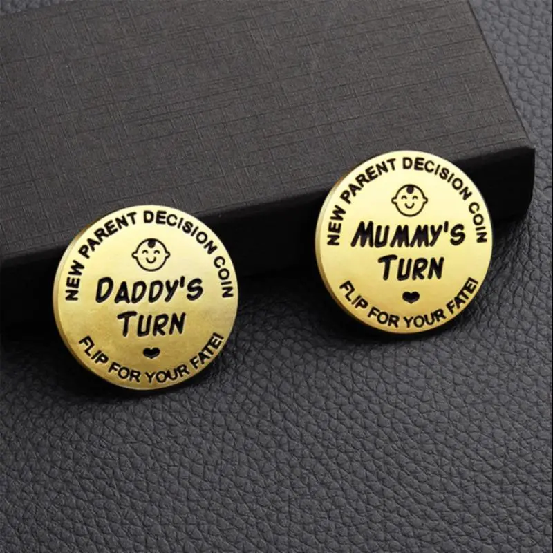 Fun Decision Coins, 1 Count Flip Coin Decision Toys, Game Dice, Novelty Toys, Creative Birthday and Holiday Gift Options, Gift for Her, Men's Gift, Gift for Mom, Mother's Day Gift