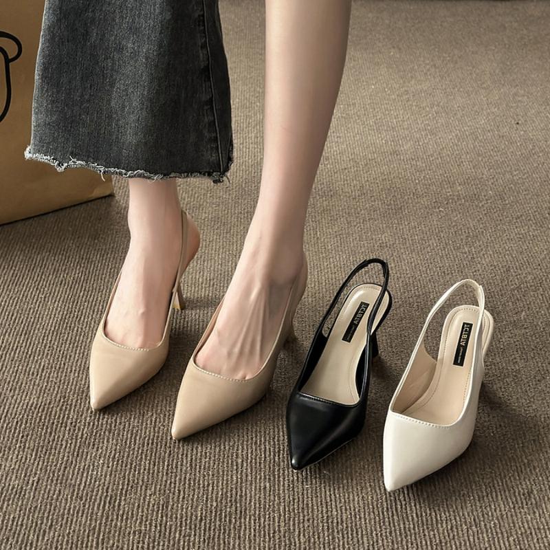 Product Introduction of [SIÊU SALE] Mua một tặng một thời trang đơn giản Pháp mũi nhọn nữ giày cao gót tự nhiên tăng 7cm nhẹ nhàng thoải mái cao cấp mềm da lâu dài không mệt mỏi nữ giày cao gót + Gửi vớ | Mua giày tặng vớ 8