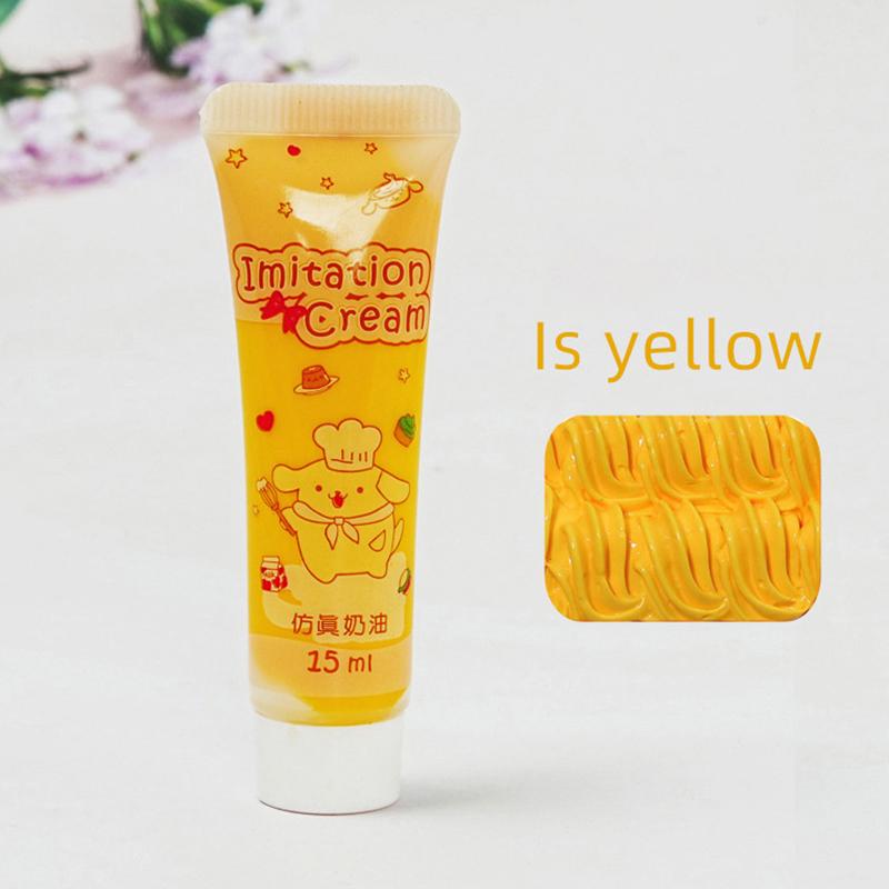 Product Introduction of Gel Krim Simulasi, 15ML / Botol, Kraf DIY, Tanah Liat Krim Sebat Palsu, Sesuai untuk Sarung Telefon dan Mudah Alih, Hiasan Tanah Liat Lembut Krim Kek 25