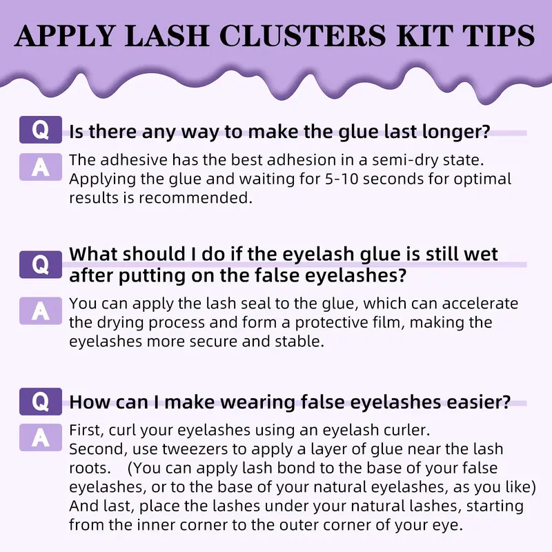 B&Qaugen DIY Lash Extension Kit, 280pcs 30D+40D Individual Lashes Cluster D Curl 9-16mm Eyelash Extension Kit, Waterproof Lash Clusters with Lash Bond and Seal, Glue Remover and Lash Tweezer For Girl Makeup, Christmas Gift 8
