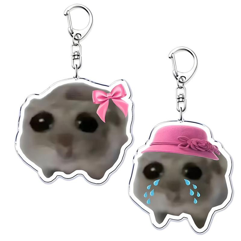 Product Introduction of Im Just A Girl Hamster Keychains ,for Bag Pendant 4