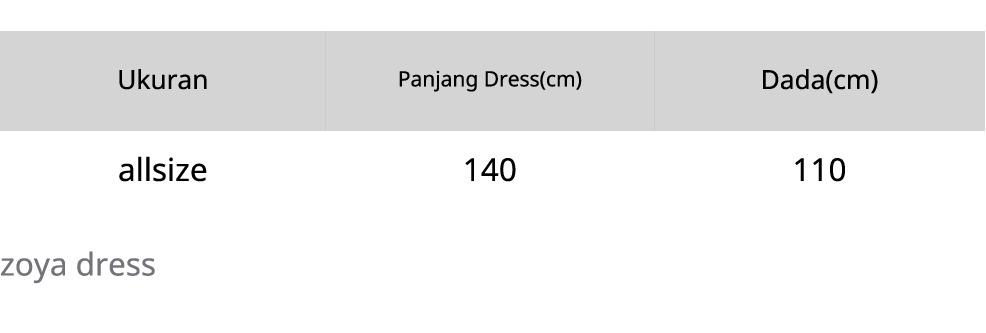 Zoya Dress Ceruty Babydoll Premium