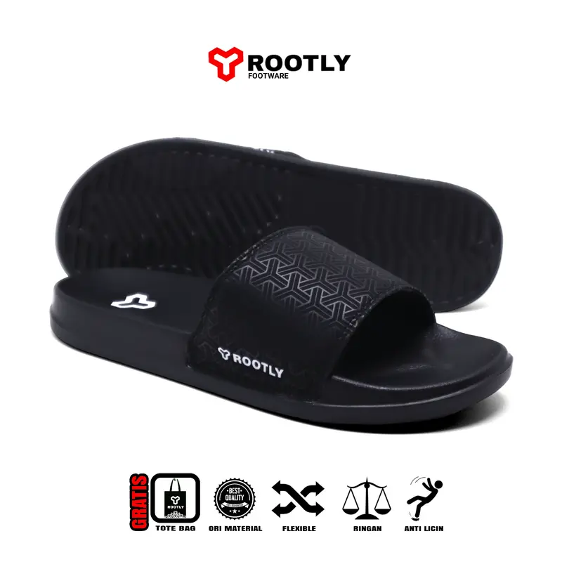 Rootly - Sandal Pria Motif Crew Terbaru Masakini Anti Slipper 2