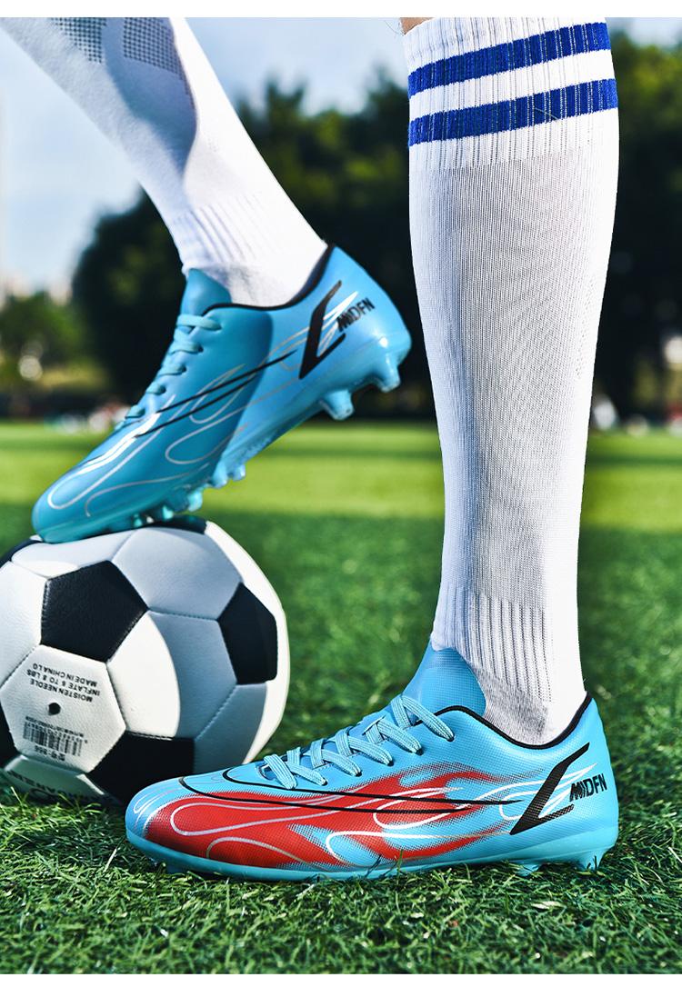 Product Introduction of Football Boots Soccer Cleats Spikes Shoes for Men Women Unisex Child Boys Girls Professional Breathable Training High-Tops Futsal 2 41 Y 4 41