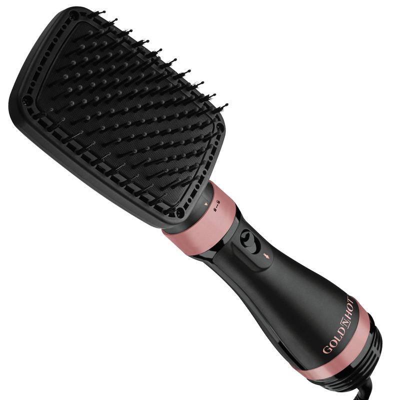 TikTok Shop Gold N Hot Professional Ionic Detachable Hair Dryer and Styler Black Brush Smooth