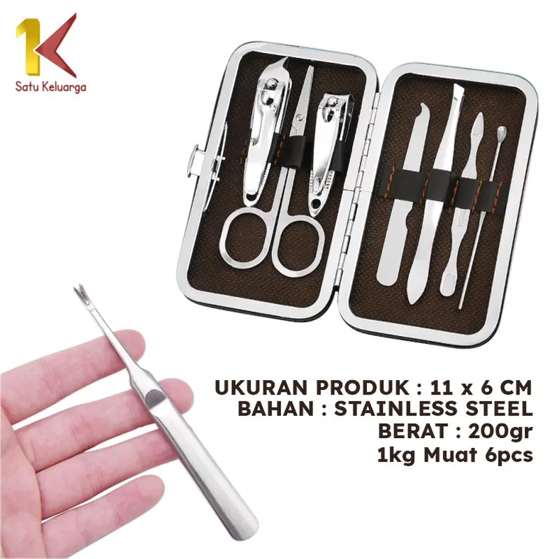 Set Alat Gunting Kuku Lengkap, Set Potong kuku, Menicure, Dewasa dan Anak 4