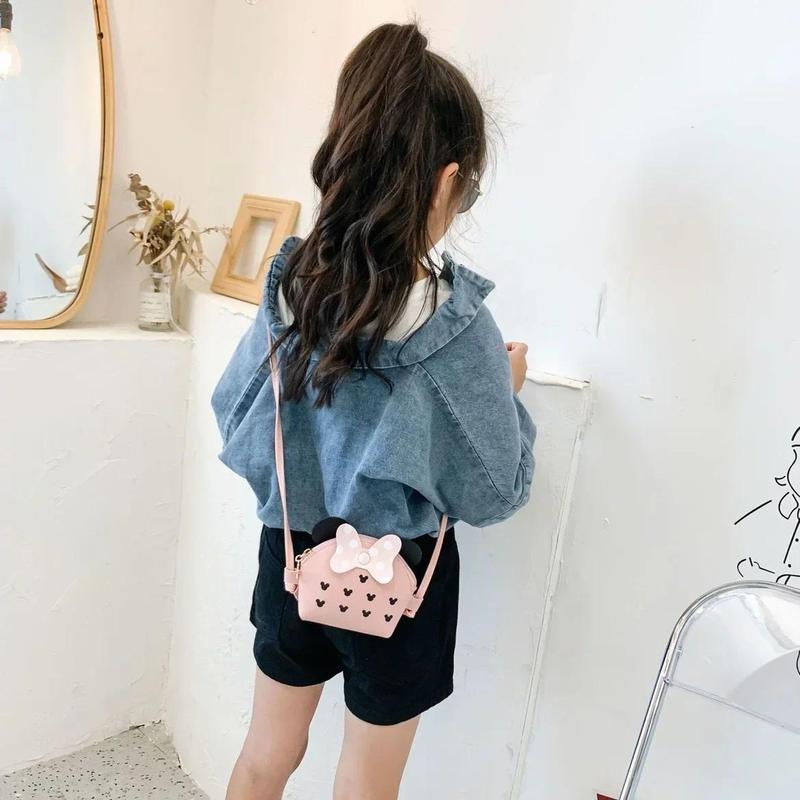 Product Introduction of Cute Princess Girl Coin Purse Crossbody Bag Children's Wallet Coin Bag Cute Cartoon Bow Kids Side Bags Bowknot Shoulder Bag 22
